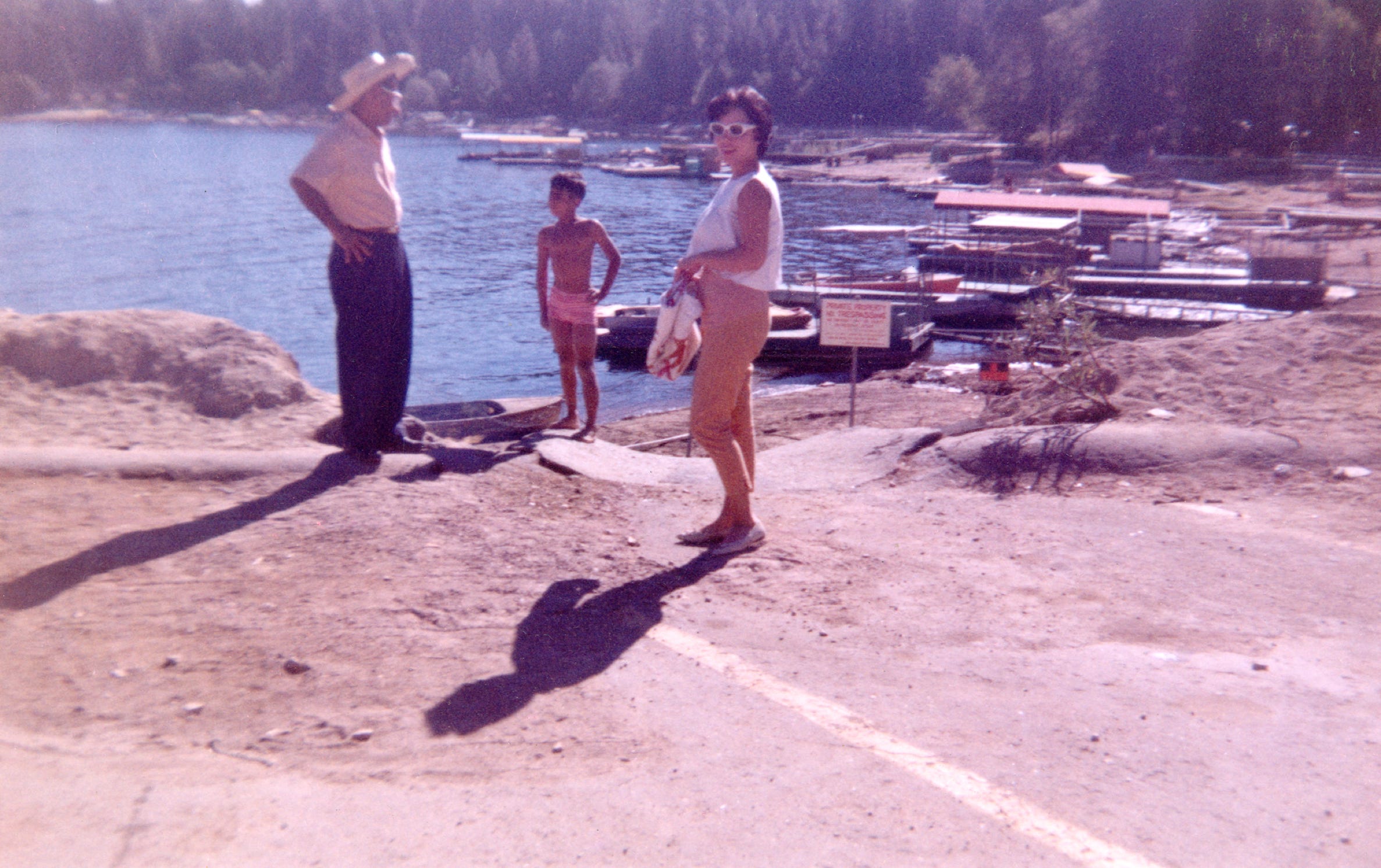 Lake Arrowhead with my sister Mary and Dad